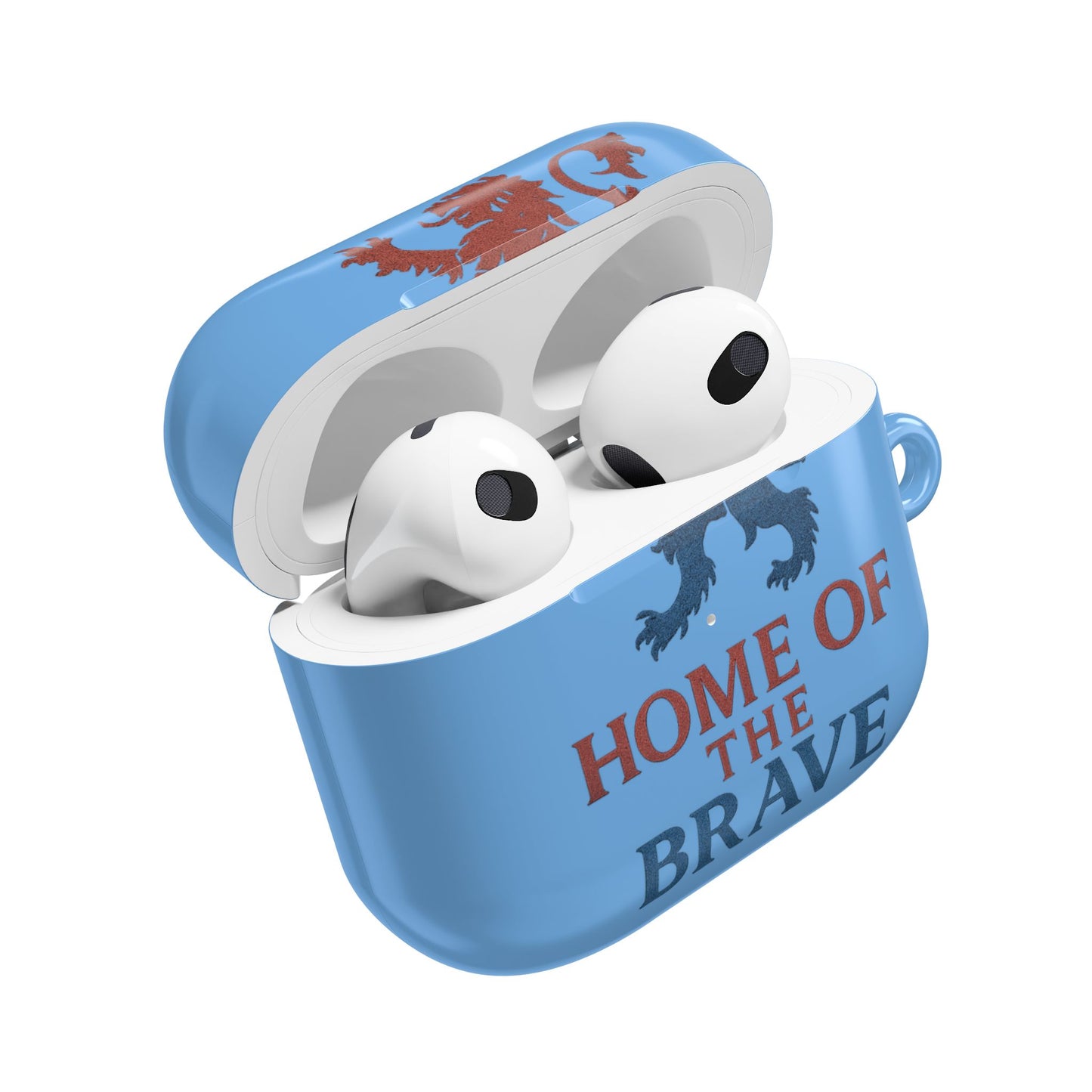 Home of the Brave AirPod Case, Custom AirPod Cover, Unique Gifts for Patriots, Trendy Electronics Accessory, Durable Protection Case