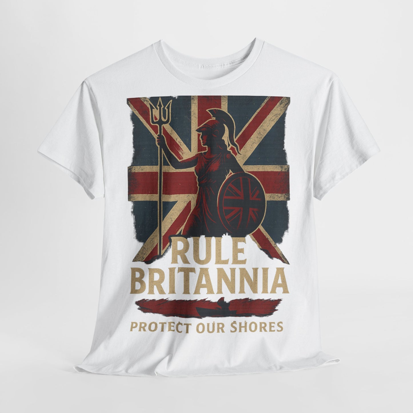 Rule Britannia Tee stop the boat design t shirt patriots