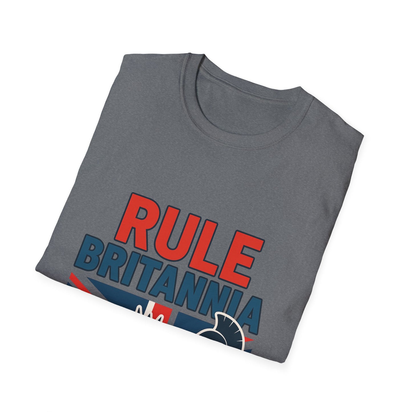 Britannia Pride T-Shirt, Unisex Softstyle Tee, Casual Wear, Gift for Brits, Patriotic Apparel, Independence Day Top