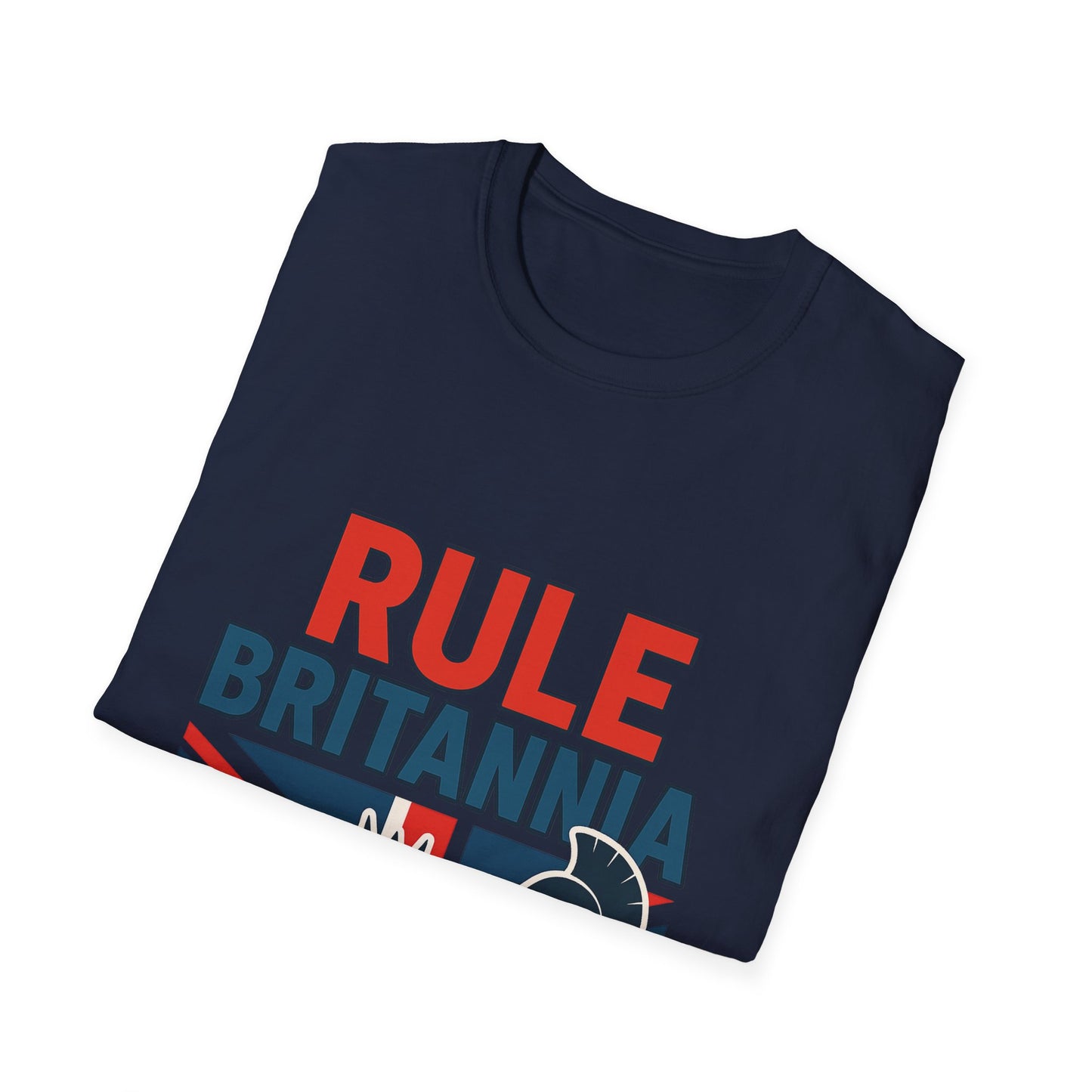 Britannia Pride T-Shirt, Unisex Softstyle Tee, Casual Wear, Gift for Brits, Patriotic Apparel, Independence Day Top