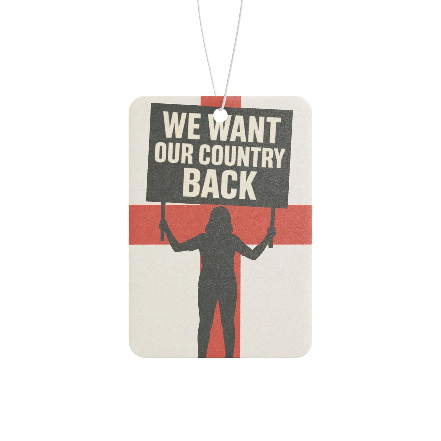 Protest-Themed Car Air Freshener, Funny Gift for Activists, Home Decor, Political Statement, Unique Scented Accessories