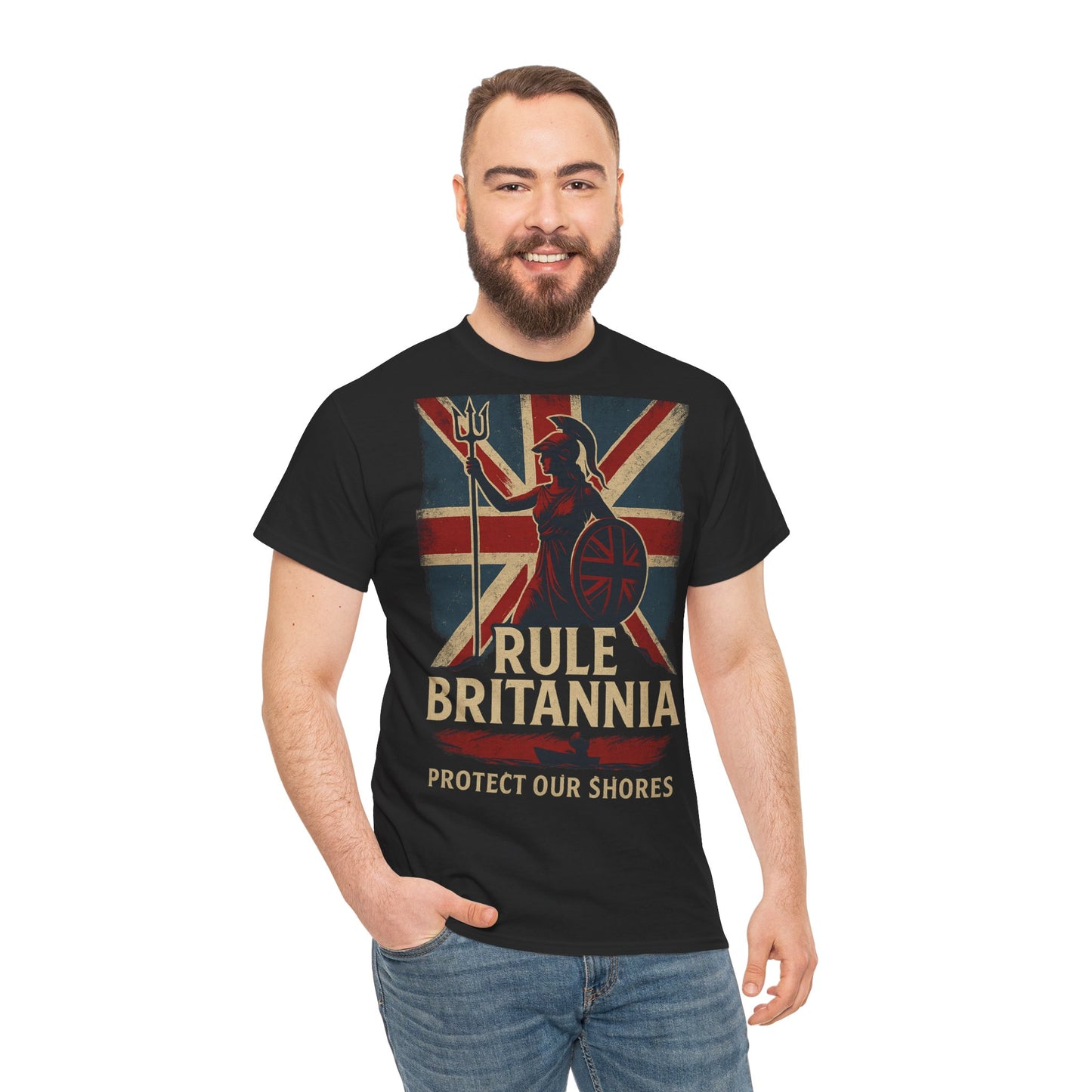 Rule Britannia Tee stop the boat design t shirt patriots