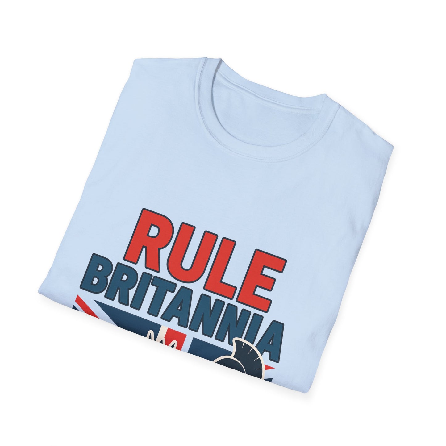 Britannia Pride T-Shirt, Unisex Softstyle Tee, Casual Wear, Gift for Brits, Patriotic Apparel, Independence Day Top