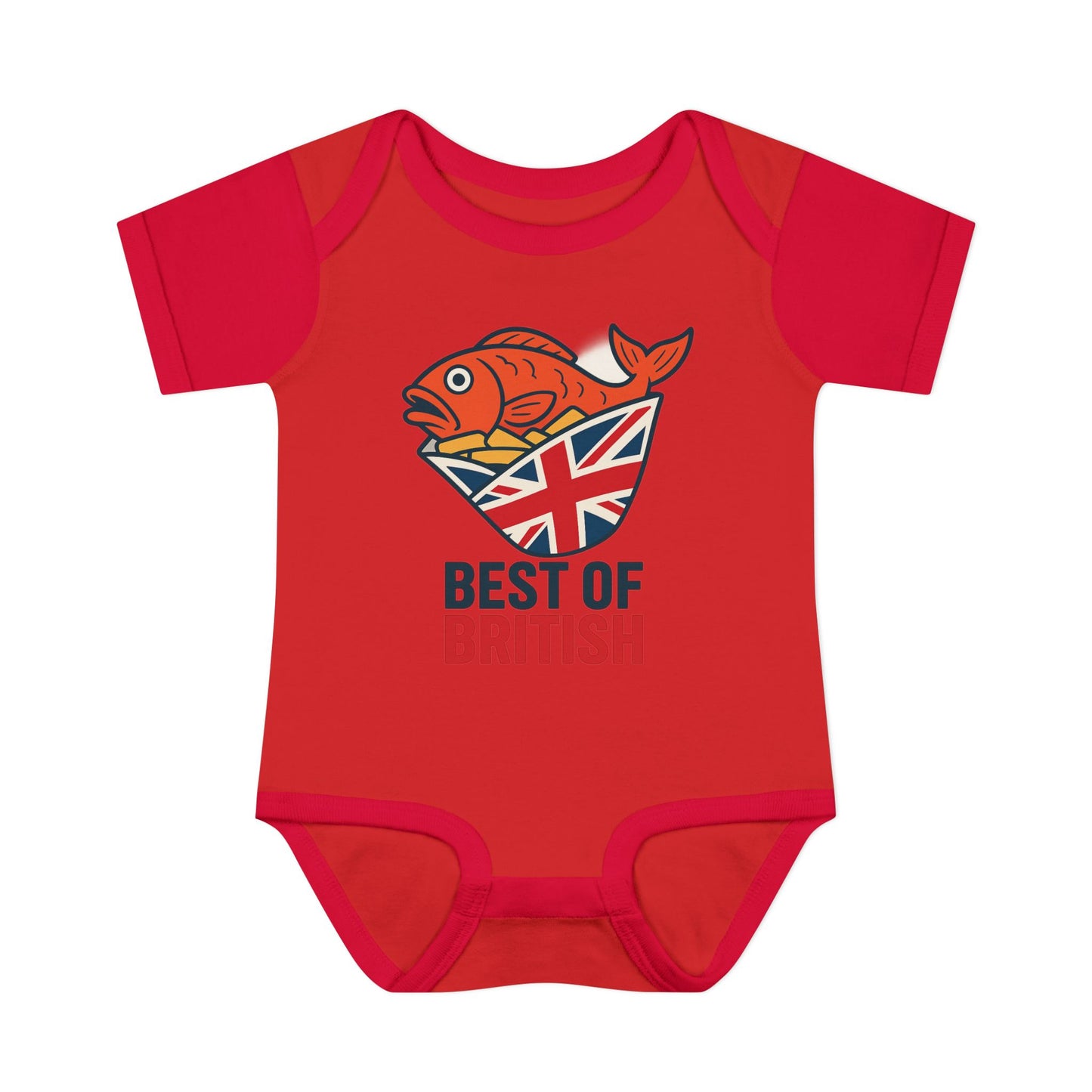 Fish & chips British Pride Baby Bodysuit, Cute Infant Outfit, Baby Shower Gift, British Culture Apparel, New Parent Essentials, Toddler Clothing