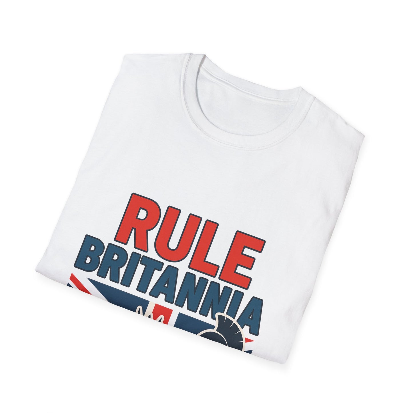 Britannia Pride T-Shirt, Unisex Softstyle Tee, Casual Wear, Gift for Brits, Patriotic Apparel, Independence Day Top