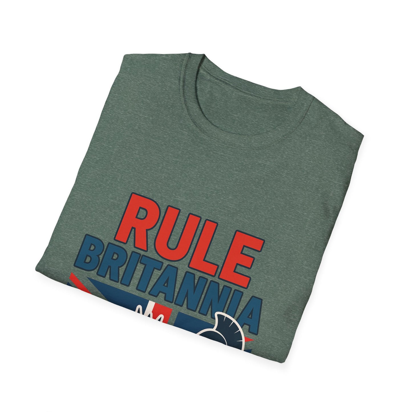Britannia Pride T-Shirt, Unisex Softstyle Tee, Casual Wear, Gift for Brits, Patriotic Apparel, Independence Day Top