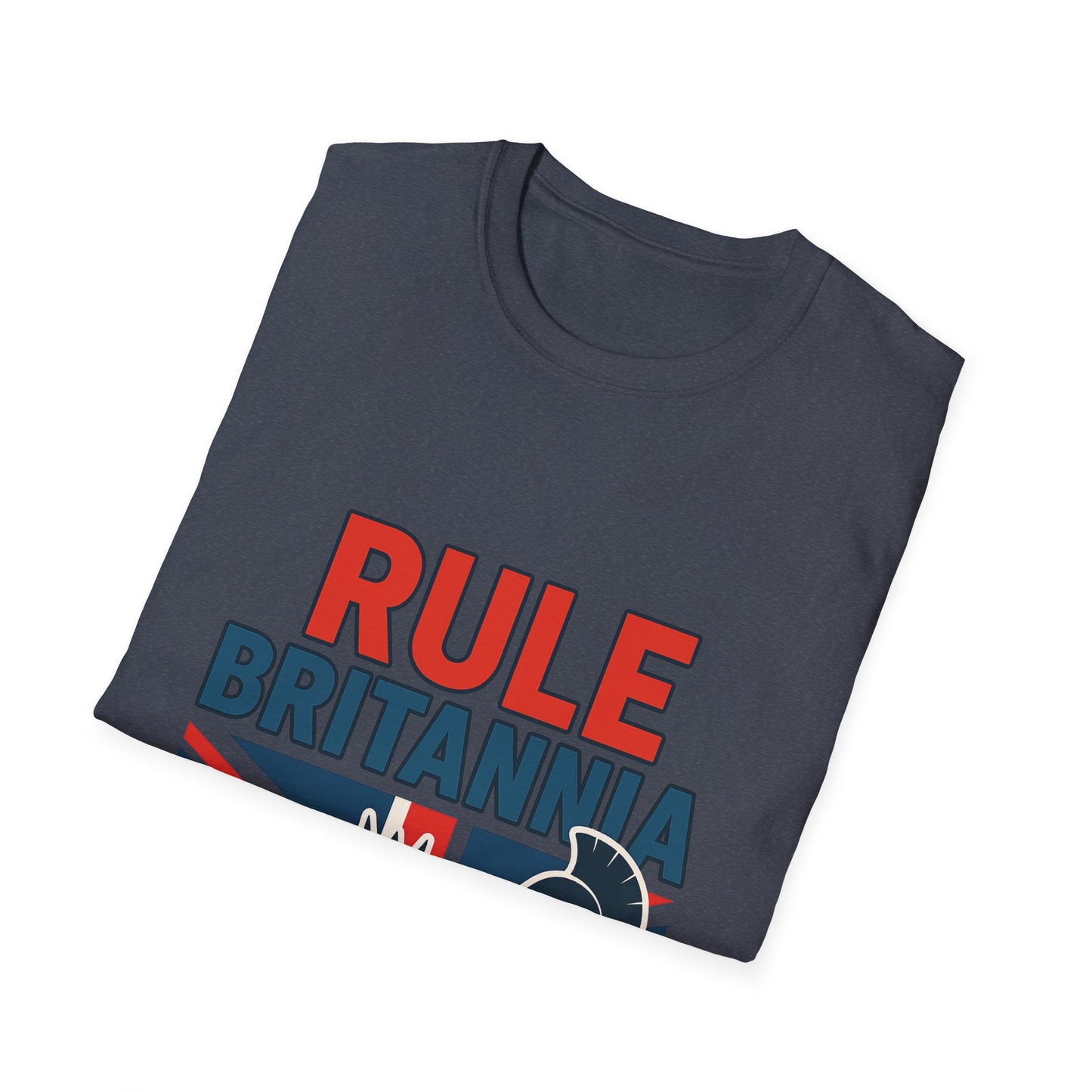 Britannia Pride T-Shirt, Unisex Softstyle Tee, Casual Wear, Gift for Brits, Patriotic Apparel, Independence Day Top