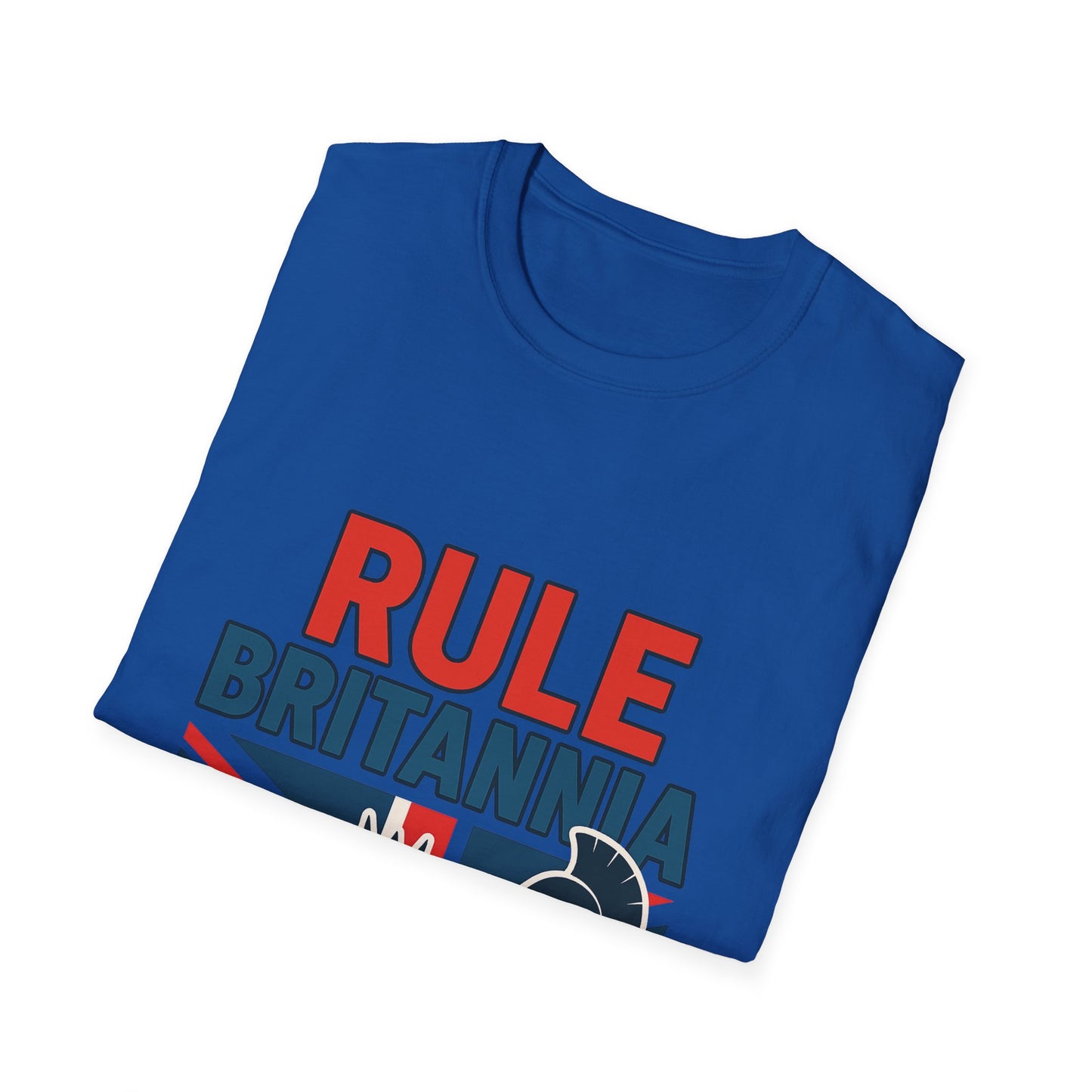 Britannia Pride T-Shirt, Unisex Softstyle Tee, Casual Wear, Gift for Brits, Patriotic Apparel, Independence Day Top