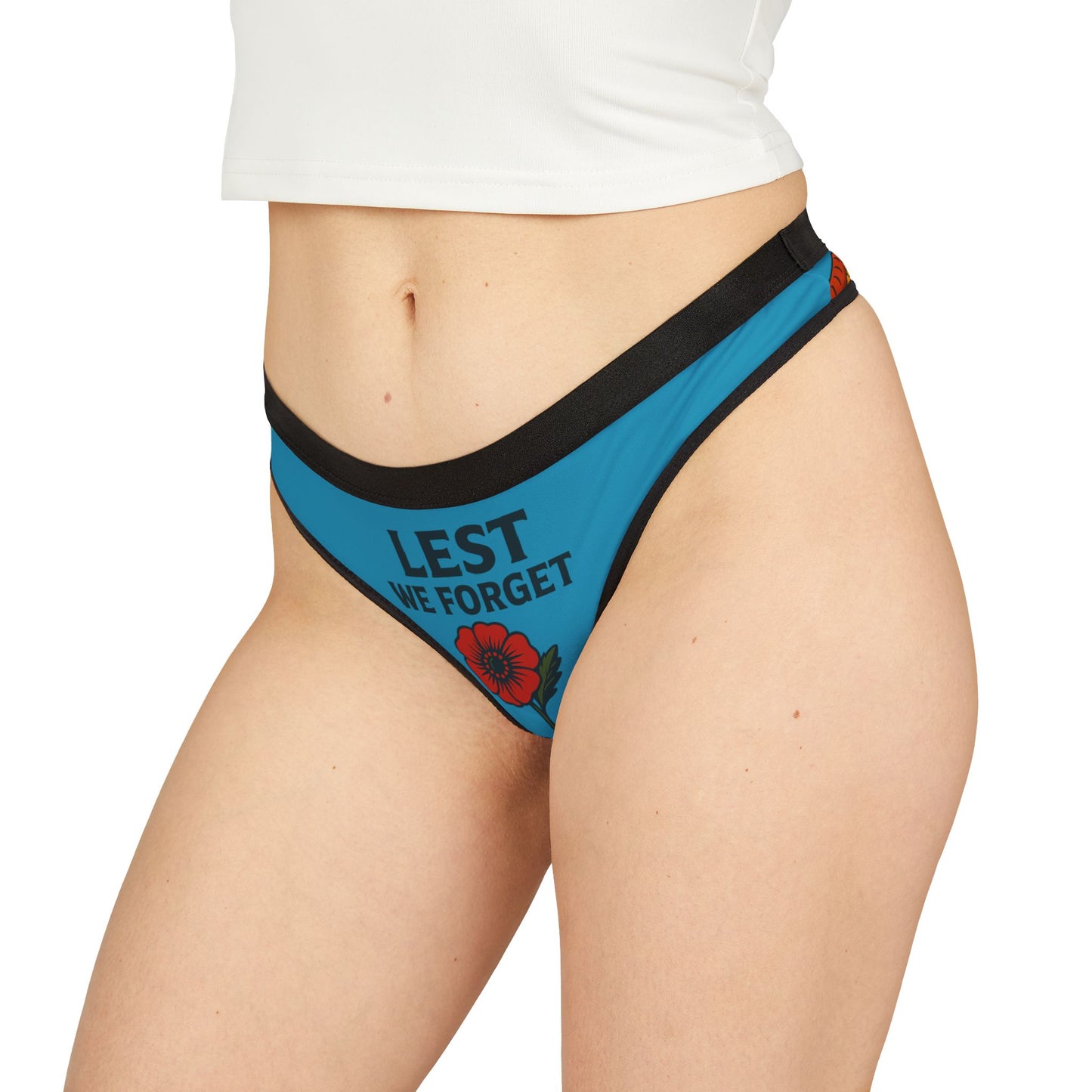SAVALOY AND CHIPS Memorable Women's Thongs, Fun Lingerie Gift, Colorful Underwear, Unique Women's Apparel, Comfortable Intimates