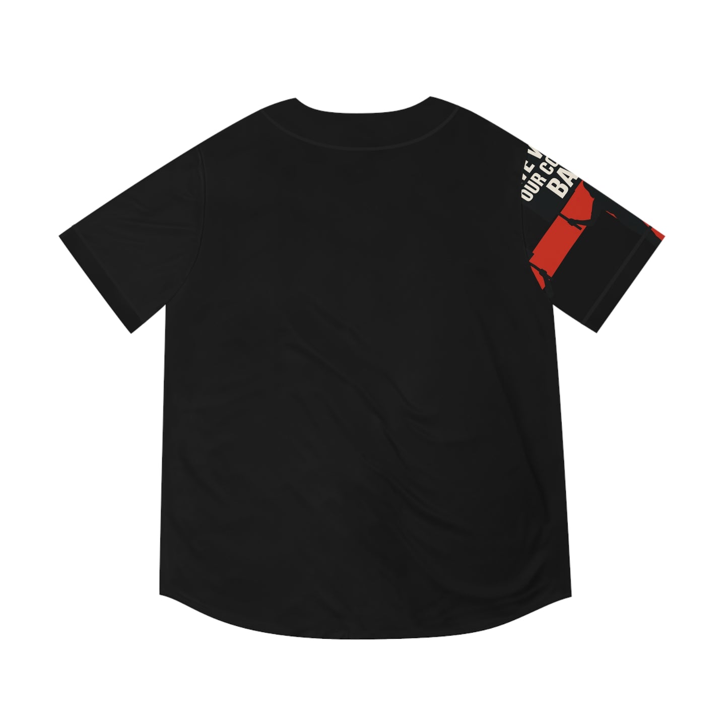 Bold 'We want our country back' Baseball Jersey, Sporty Tee, Men's Athletic Shirt, Casual Wear, Game Day Outfit