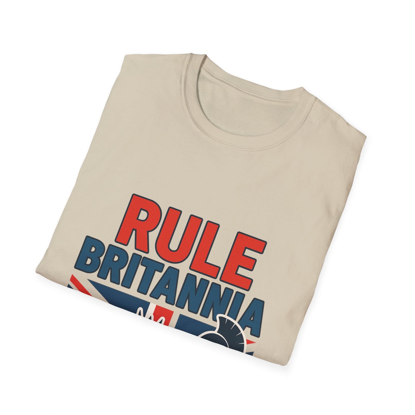 Britannia Pride T-Shirt, Unisex Softstyle Tee, Casual Wear, Gift for Brits, Patriotic Apparel, Independence Day Top