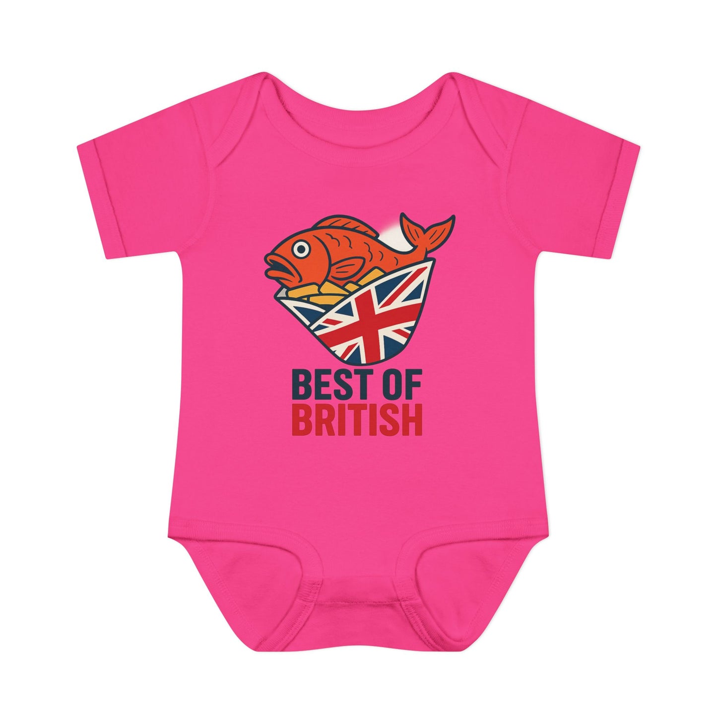 Fish & chips British Pride Baby Bodysuit, Cute Infant Outfit, Baby Shower Gift, British Culture Apparel, New Parent Essentials, Toddler Clothing