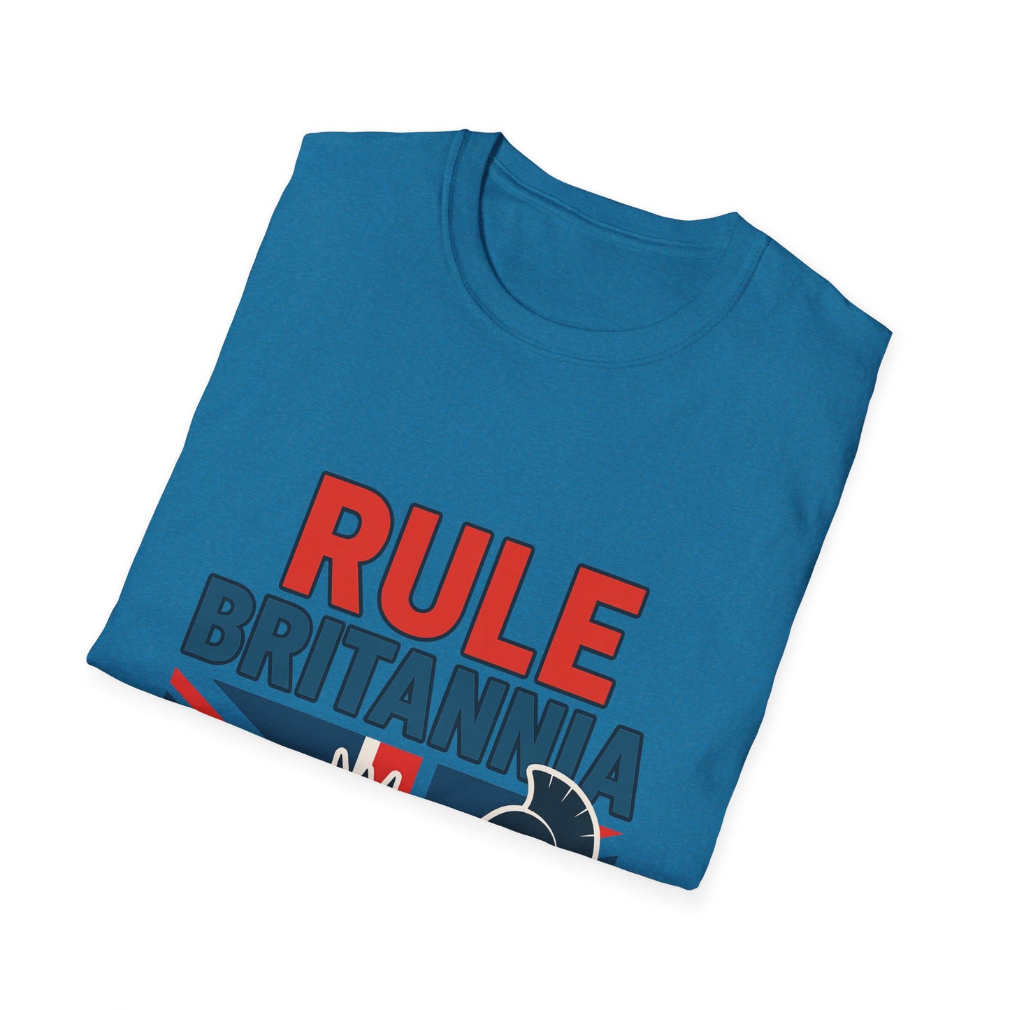 Britannia Pride T-Shirt, Unisex Softstyle Tee, Casual Wear, Gift for Brits, Patriotic Apparel, Independence Day Top