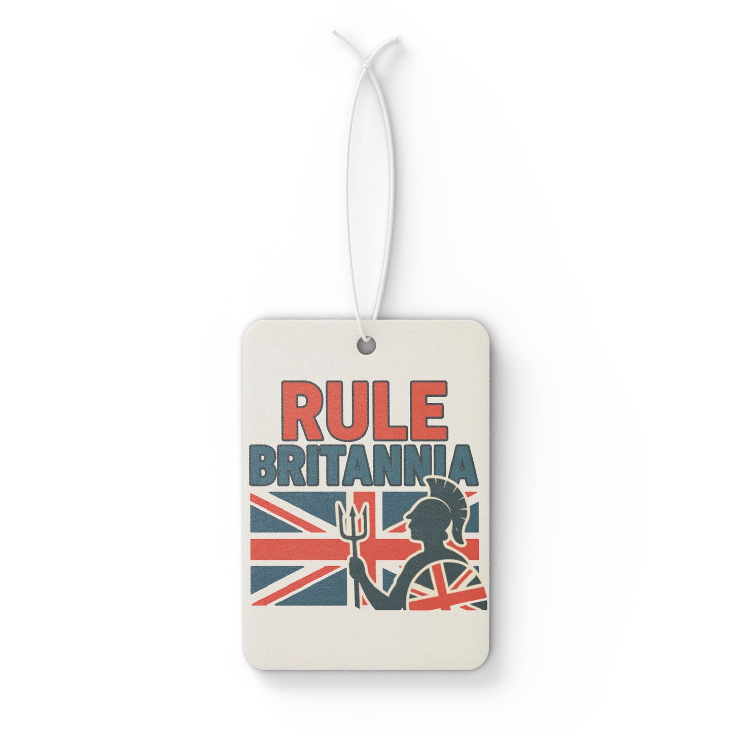Britannia Car Air Freshener - Rule Britannia Design, UK Flag Aroma Accessory, British Gift, Home & Auto Freshener, Unique Car Decor
