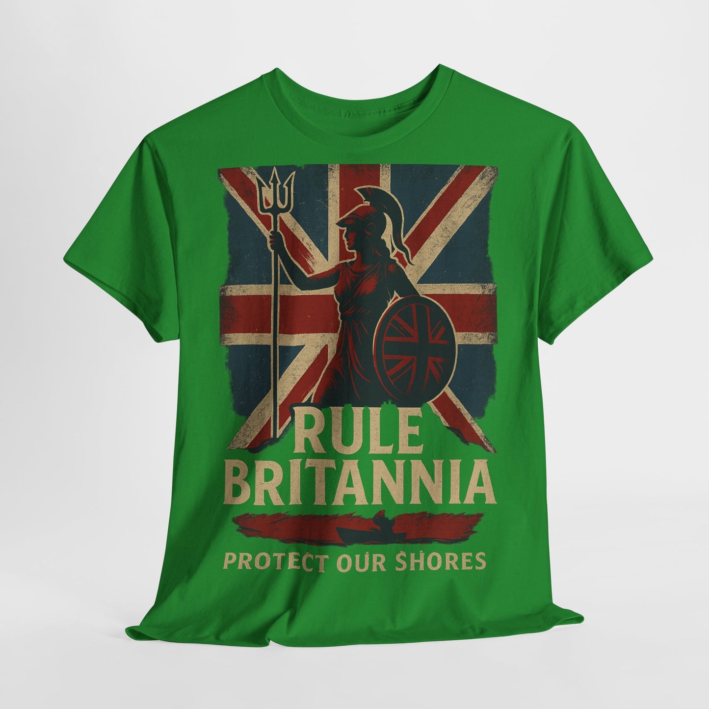 Rule Britannia Tee stop the boat design t shirt patriots