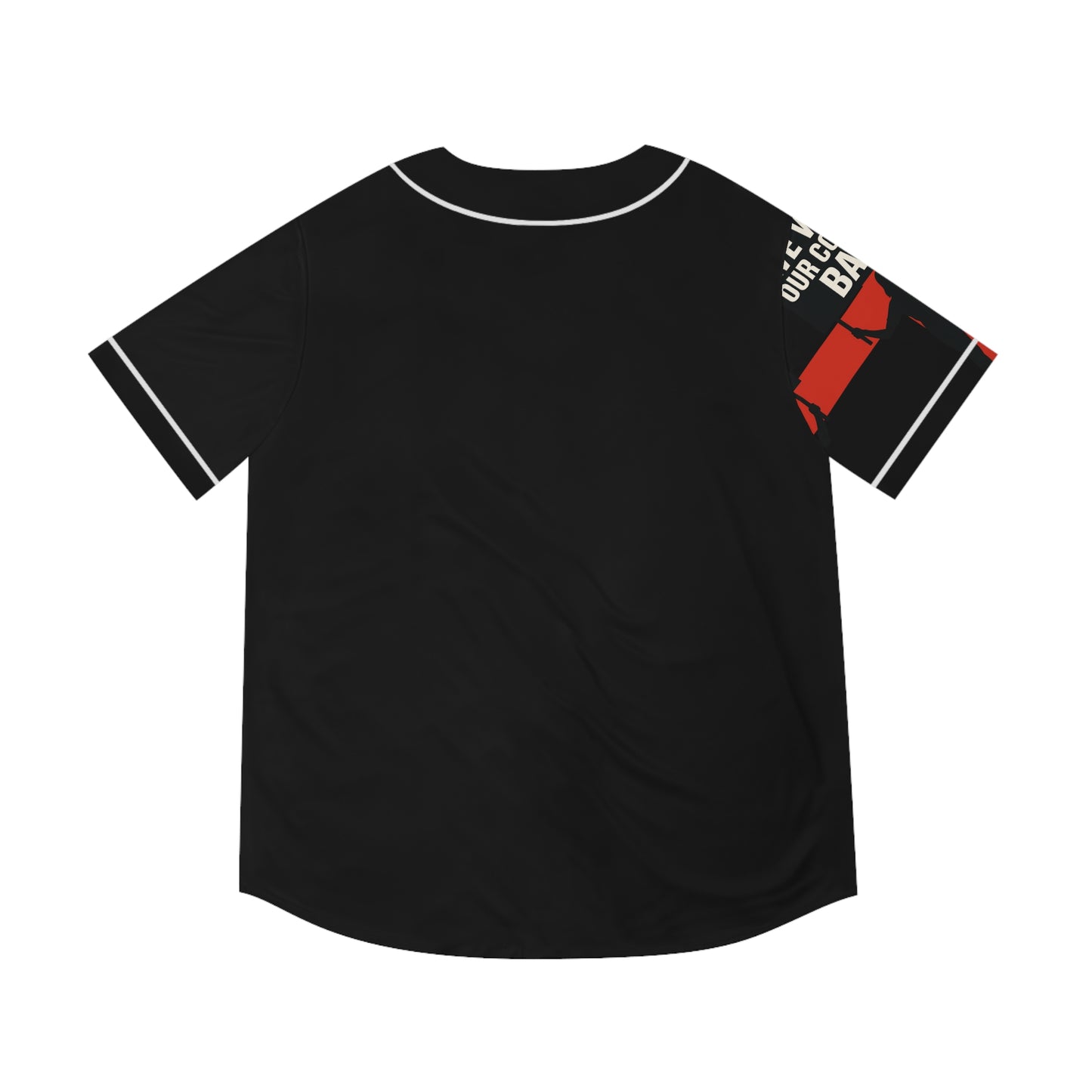 Bold 'We want our country back' Baseball Jersey, Sporty Tee, Men's Athletic Shirt, Casual Wear, Game Day Outfit