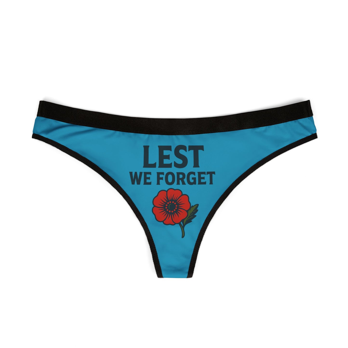 SAVALOY AND CHIPS Memorable Women's Thongs, Fun Lingerie Gift, Colorful Underwear, Unique Women's Apparel, Comfortable Intimates