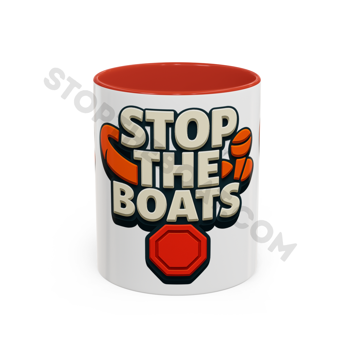 Stop the boats Classic premium UK Accent Coffee Mug (11, 15oz)