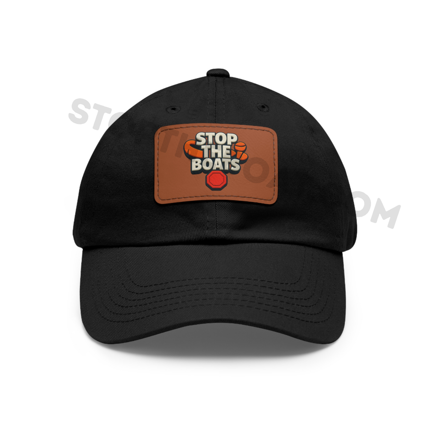Stop the boats genuine premium UK patriot Stylish Dad Hat with Leather Patch - Perfect for Dad's Day, Outdoor Adventures, Casual Outfits