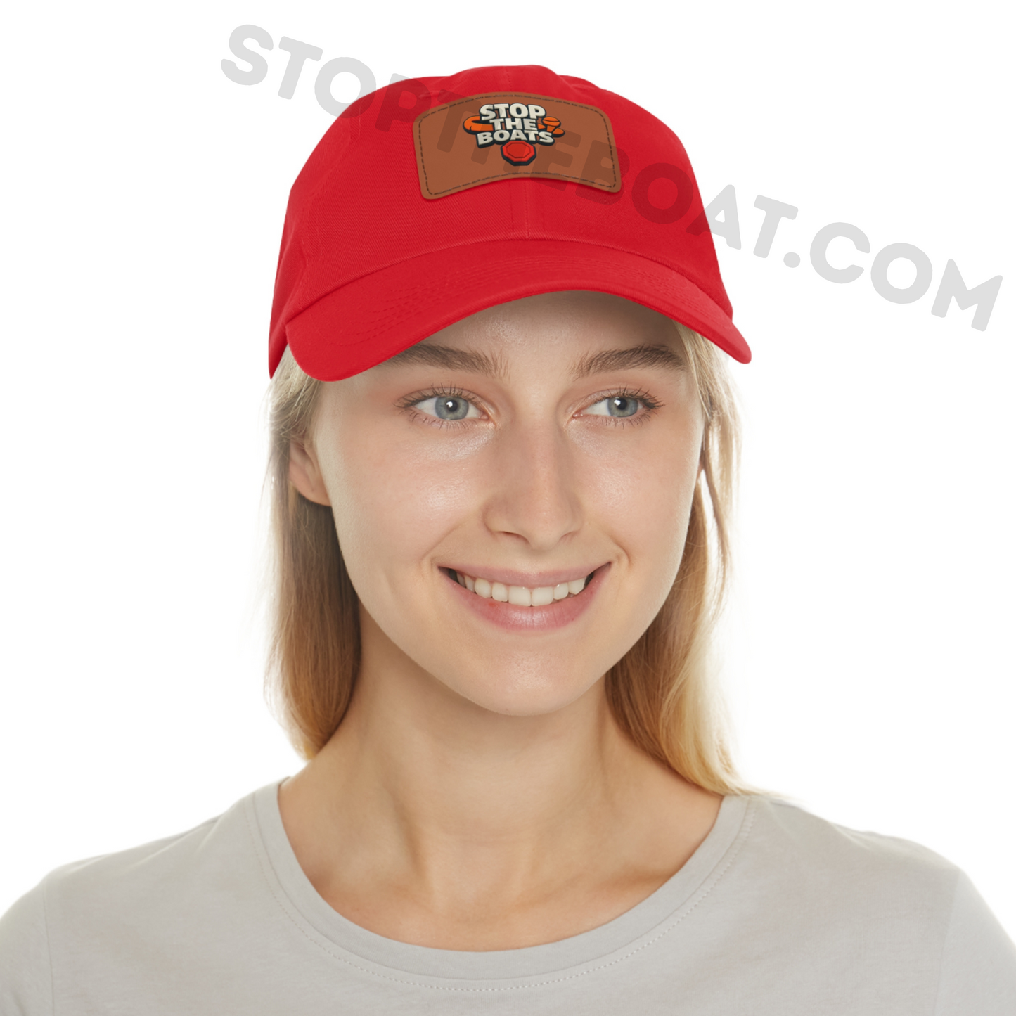 Stop the boats genuine premium UK patriot Stylish Dad Hat with Leather Patch - Perfect for Dad's Day, Outdoor Adventures, Casual Outfits