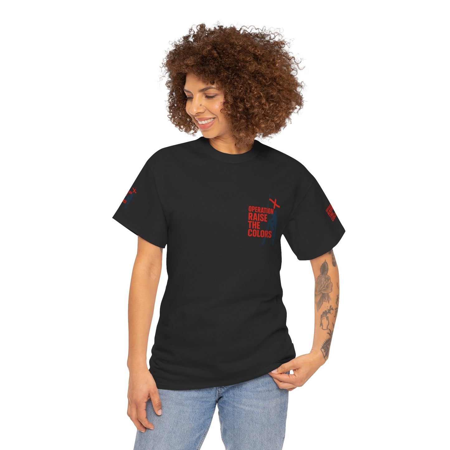 Spirit Raise the Colors Unisex Heavy Cotton Tee, Casual Graphic Tee, Pride Shirt, Nautical Themed T-Shirt, Perfect for Events