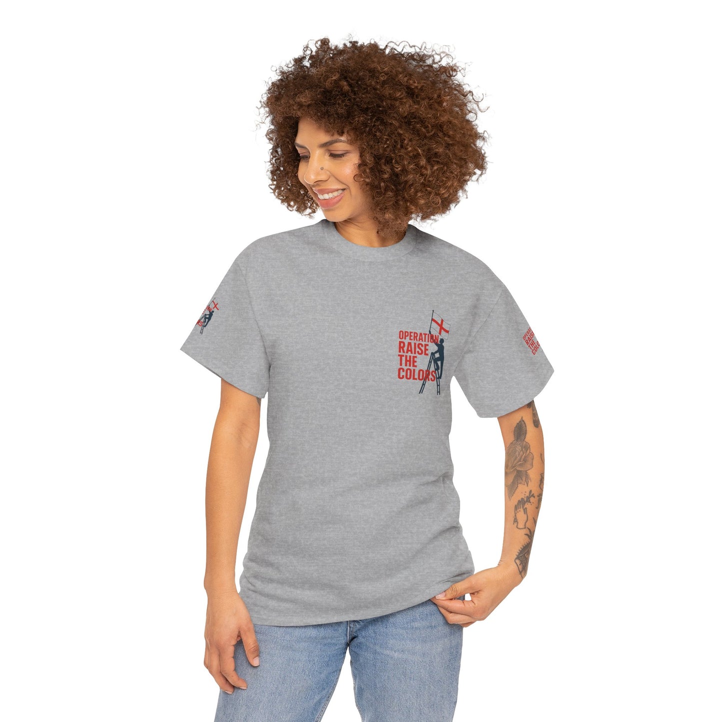 Spirit Raise the Colors Unisex Heavy Cotton Tee, Casual Graphic Tee, Pride Shirt, Nautical Themed T-Shirt, Perfect for Events