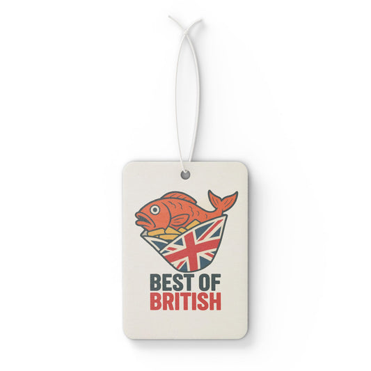 Best of British Car Air Freshener - Fun UK Theme, Aromatherapy, Gifts for Travelers, Home Decor, Car Accessories