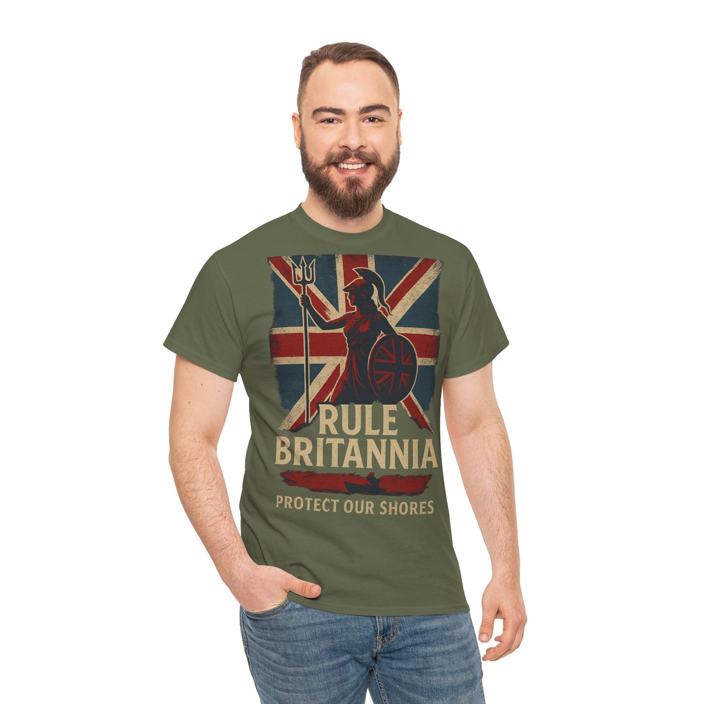 Rule Britannia Tee stop the boat design t shirt patriots
