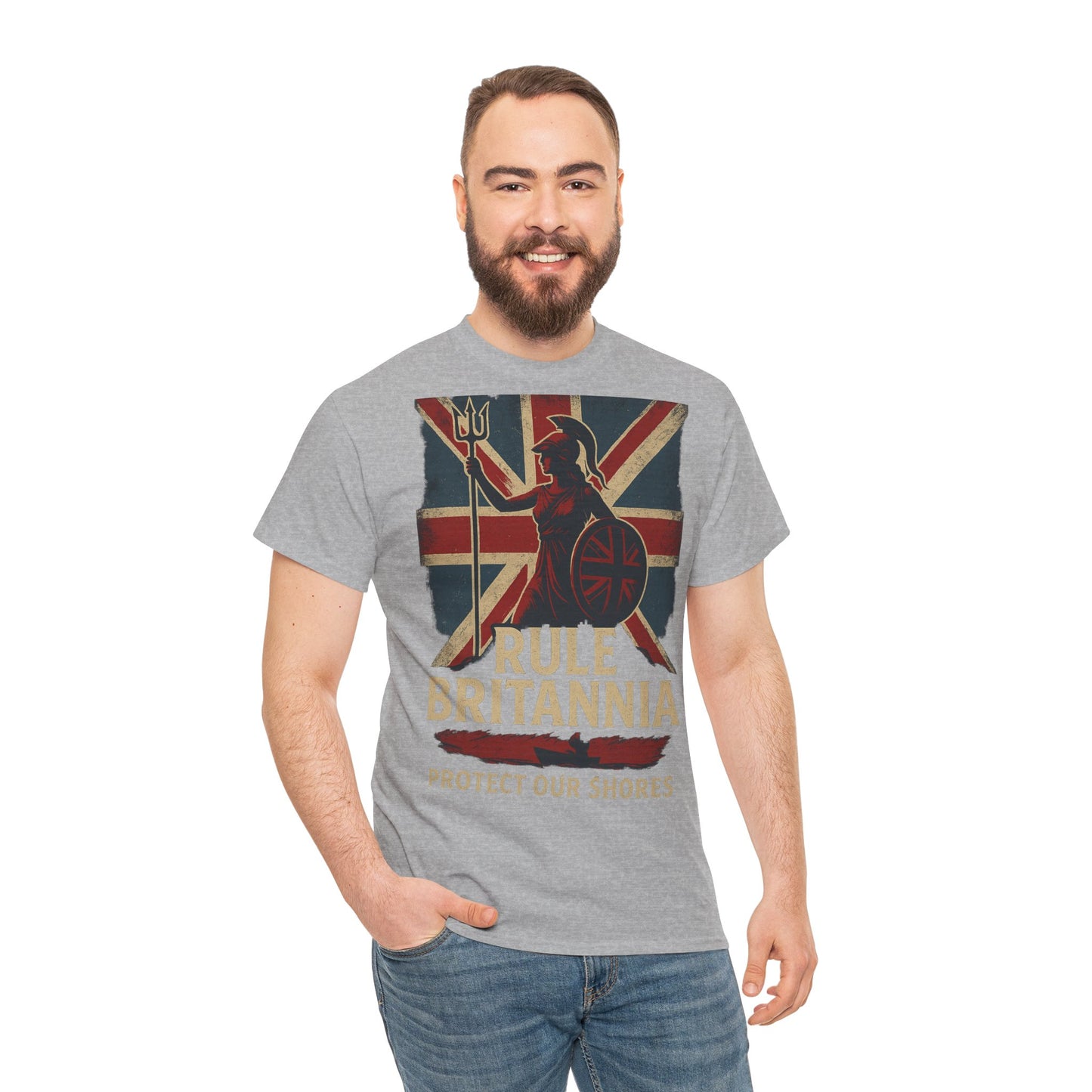 Rule Britannia Tee stop the boat design t shirt patriots