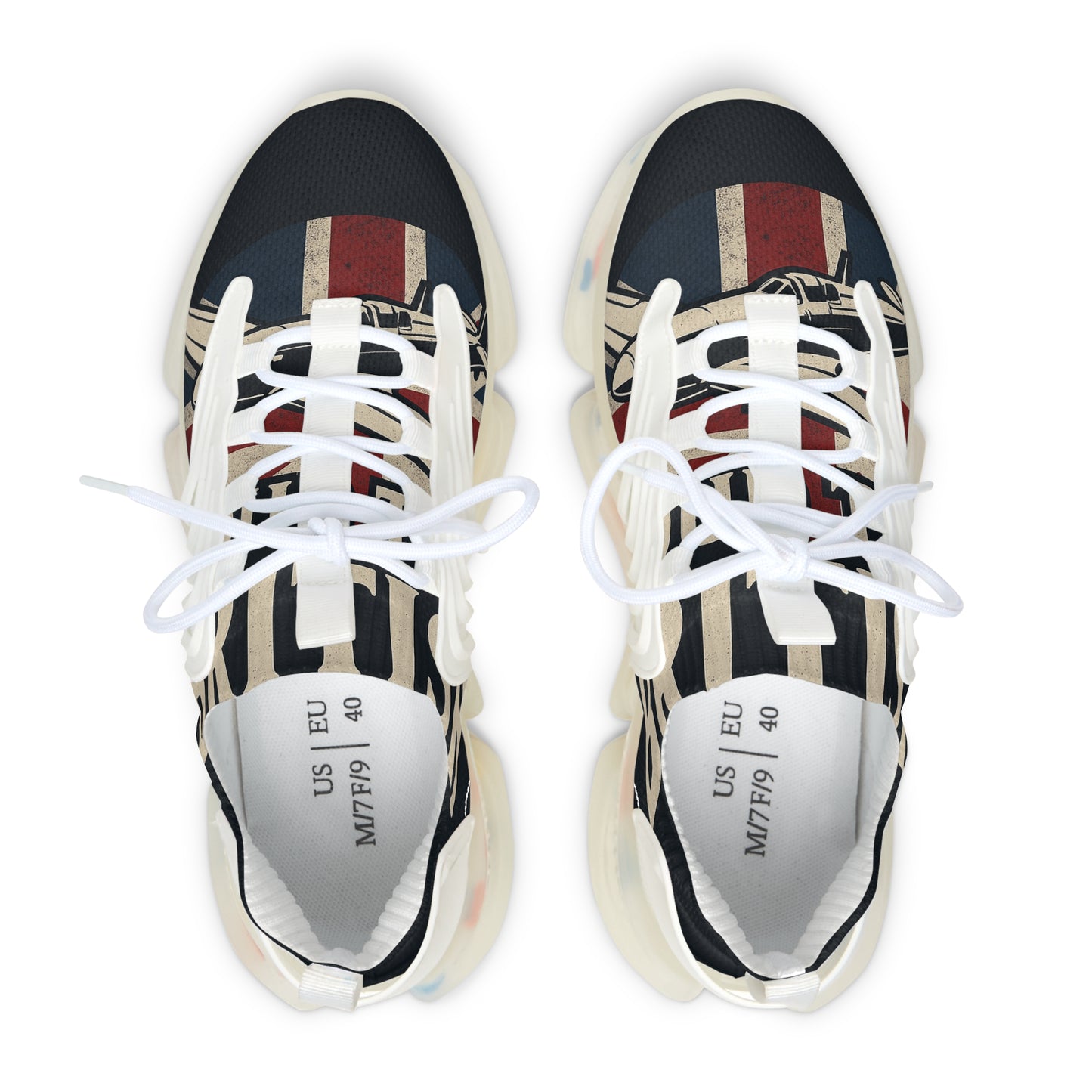 Patriot Stylish Women's Mesh Sneakers | Trendy Footwear for Casual Outfits, Spring/Summer Fashion, Fitness, Gift for Her, Everyday Comfort