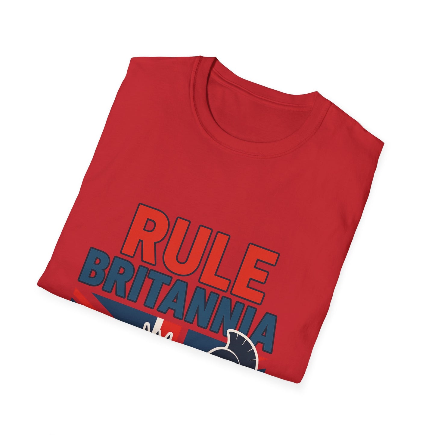 Britannia Pride T-Shirt, Unisex Softstyle Tee, Casual Wear, Gift for Brits, Patriotic Apparel, Independence Day Top
