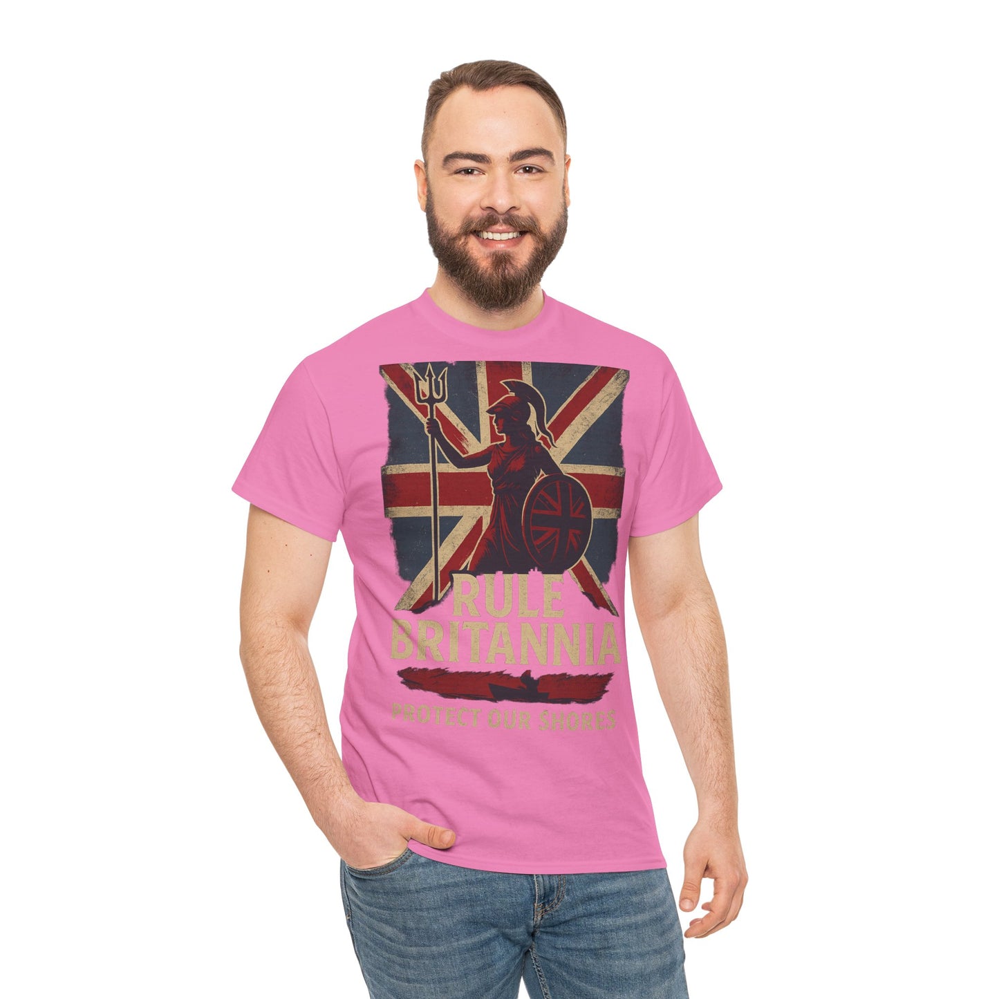 Rule Britannia Tee stop the boat design t shirt patriots