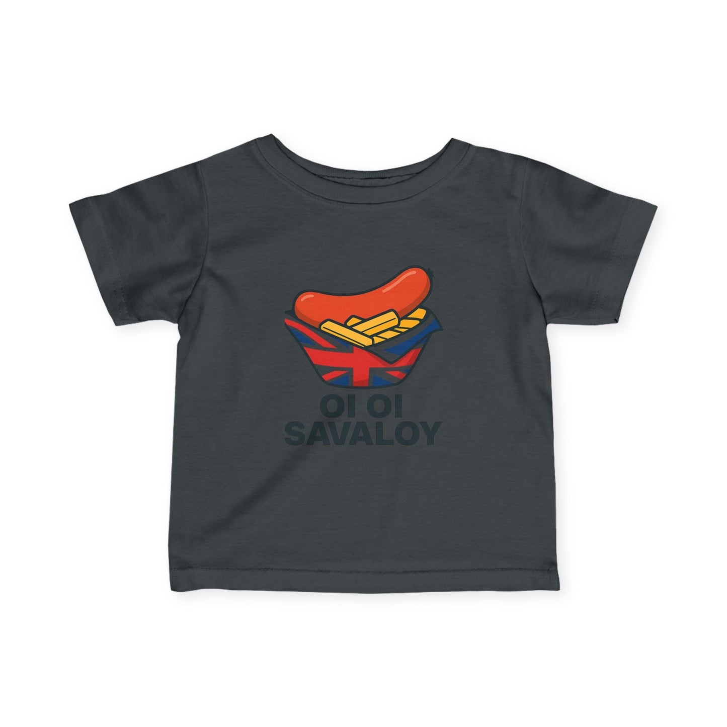 Savory British Infant Tee, Cute Baby T-Shirt, Fun Toddler Shirt, Oi Oi Savaloy Design, Perfect Gift for New Parents, Baby Shower
