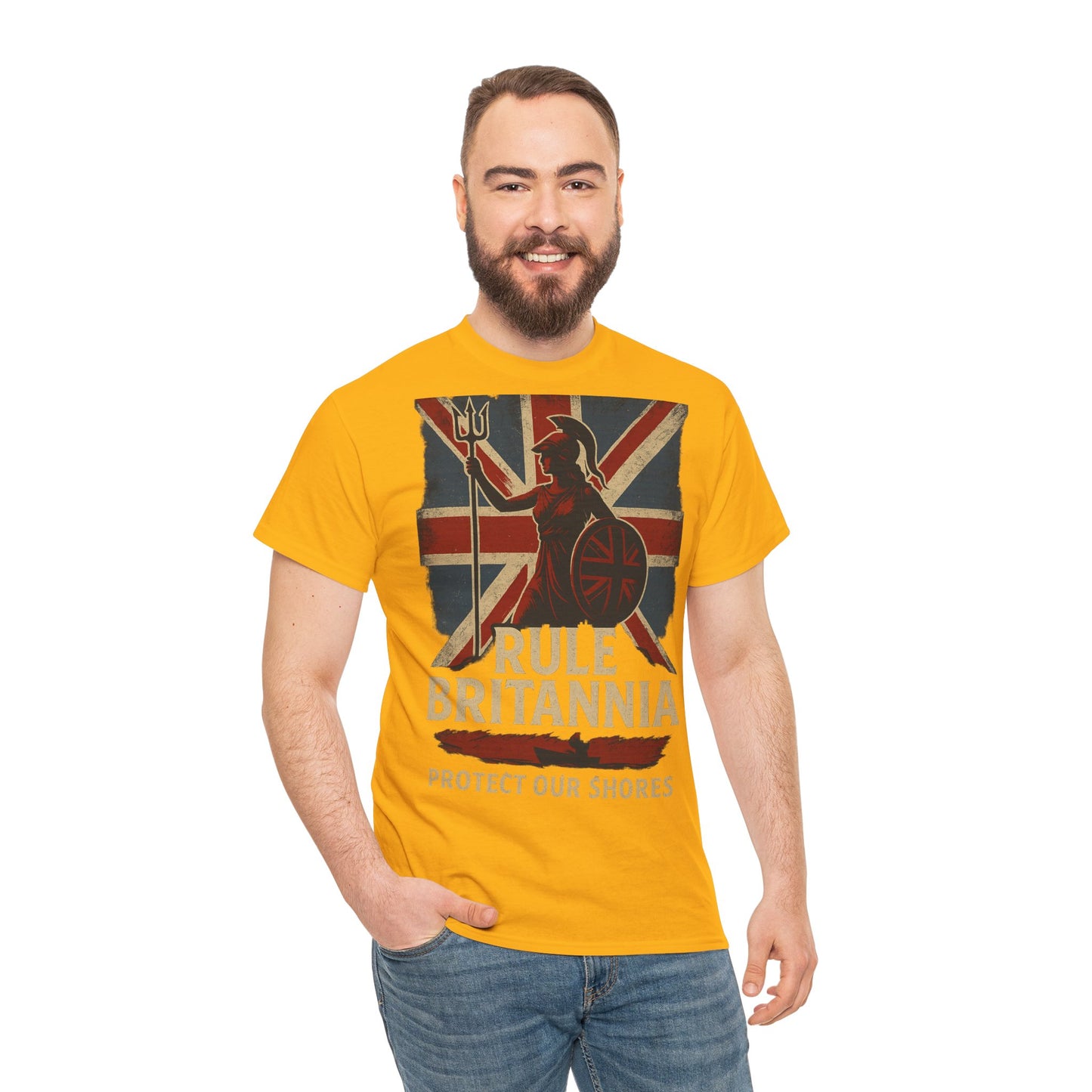 Rule Britannia Tee stop the boat design t shirt patriots