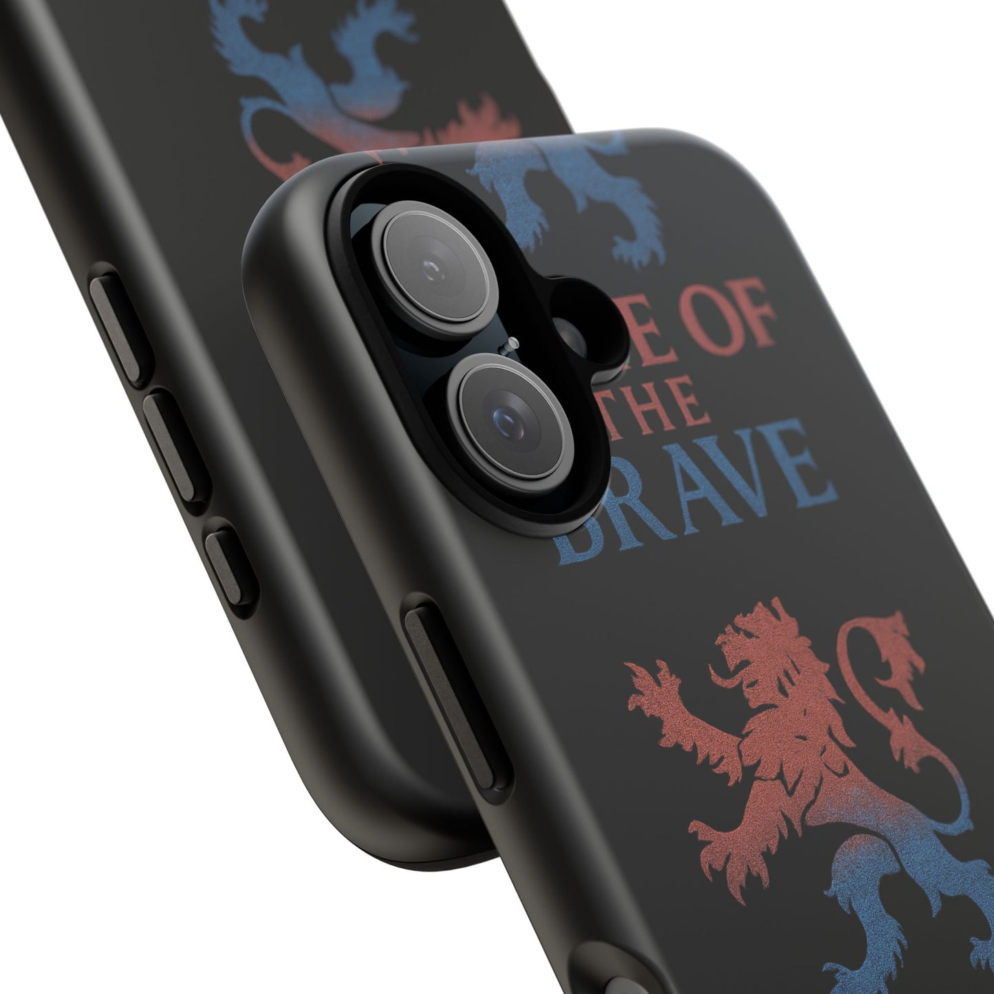 Bold Phone Case - Home of the Brave, Lion Design, Tough Protection, Patriotic Gift, Unique Smartphone Accessory