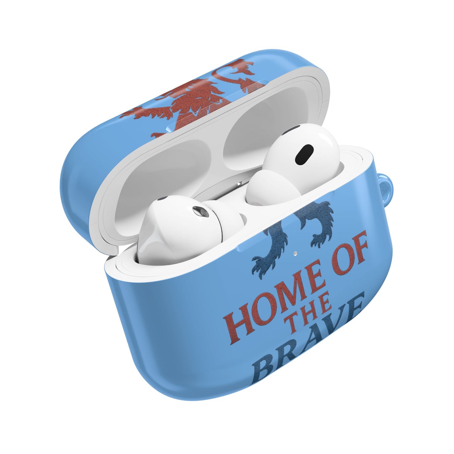 Home of the Brave AirPod Case, Custom AirPod Cover, Unique Gifts for Patriots, Trendy Electronics Accessory, Durable Protection Case