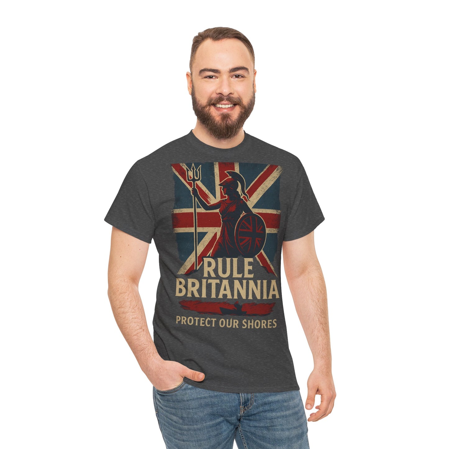 Rule Britannia Tee stop the boat design t shirt patriots