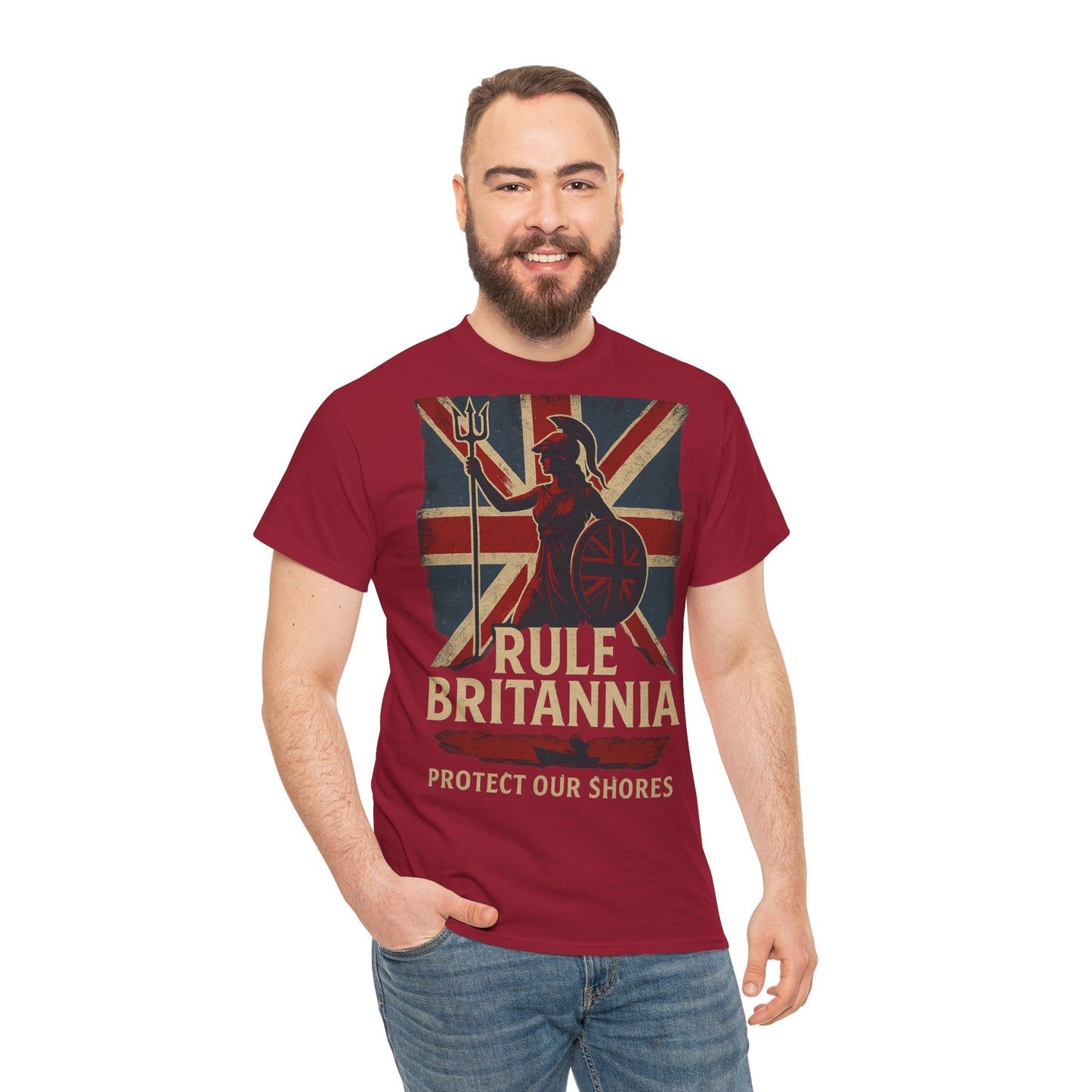 Rule Britannia Tee stop the boat design t shirt patriots
