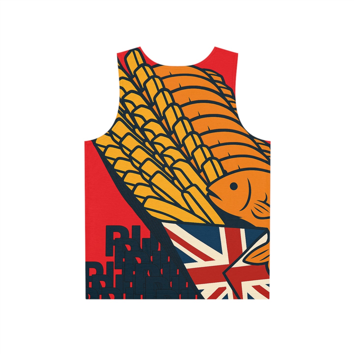 Fish & chips multi design by stoptheboat Men's Tank (AOP)