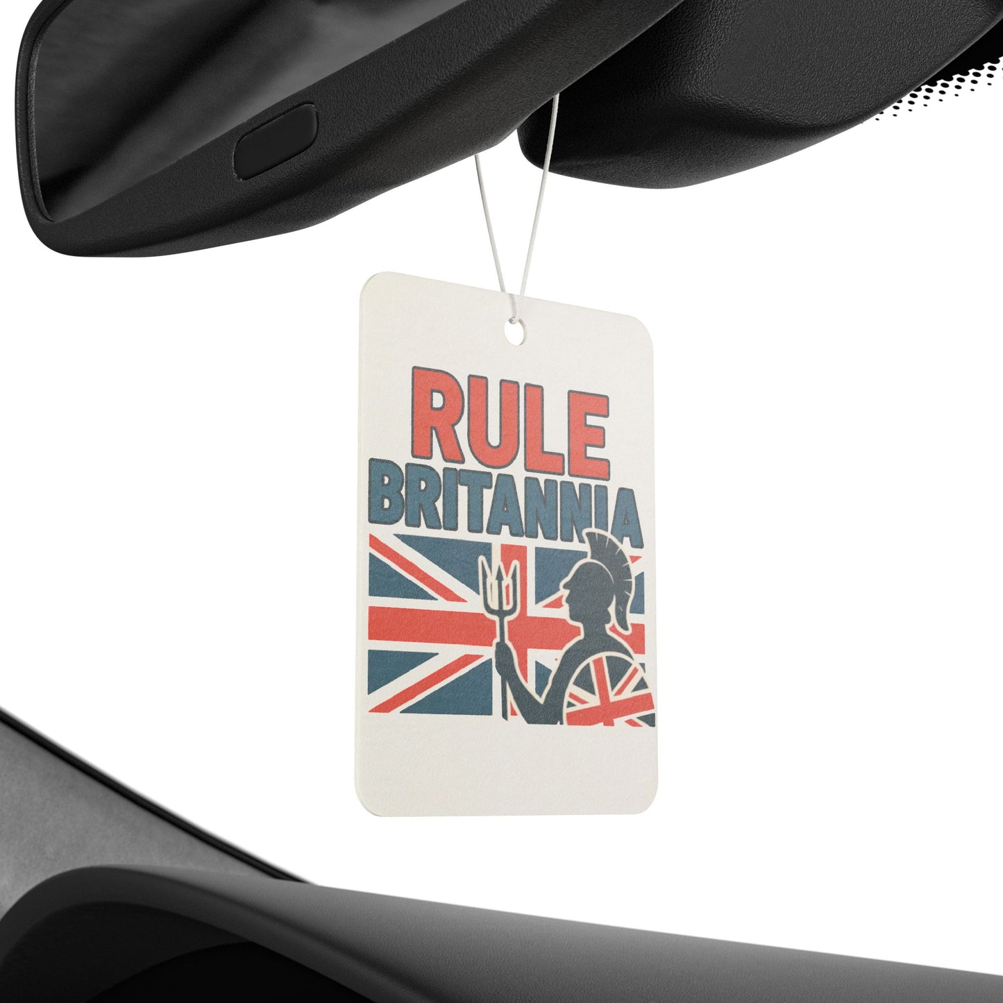 Britannia Car Air Freshener - Rule Britannia Design, UK Flag Aroma Accessory, British Gift, Home & Auto Freshener, Unique Car Decor