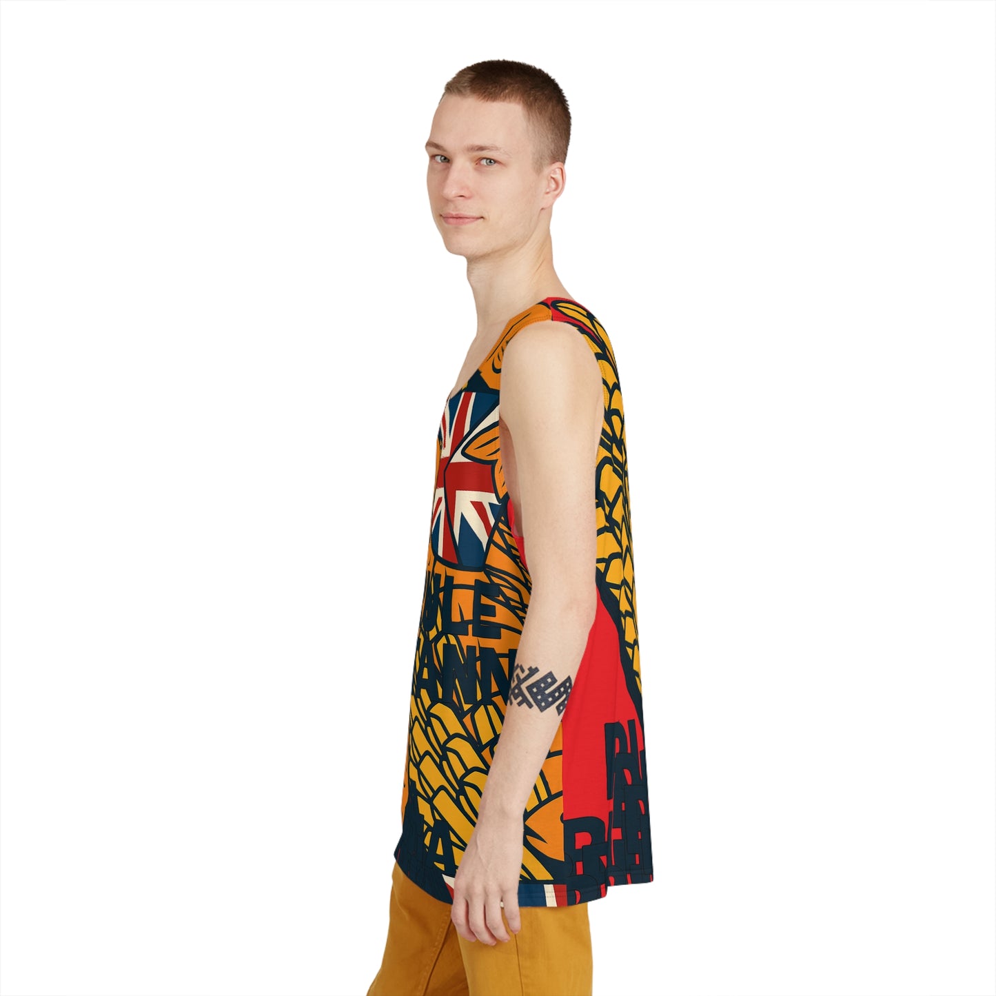 Fish & chips multi design by stoptheboat Men's Tank (AOP)