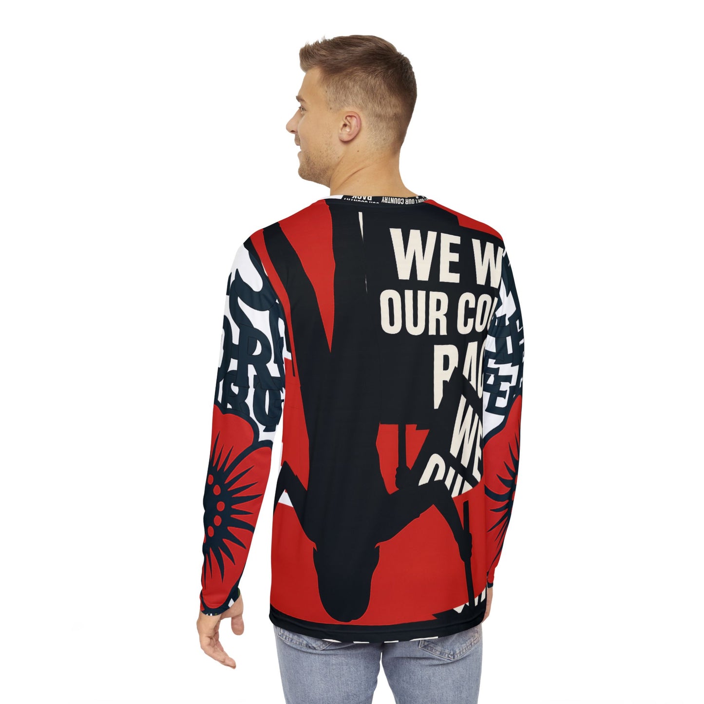 We want our country back collection Men's Long Sleeve Shirt (AOP)