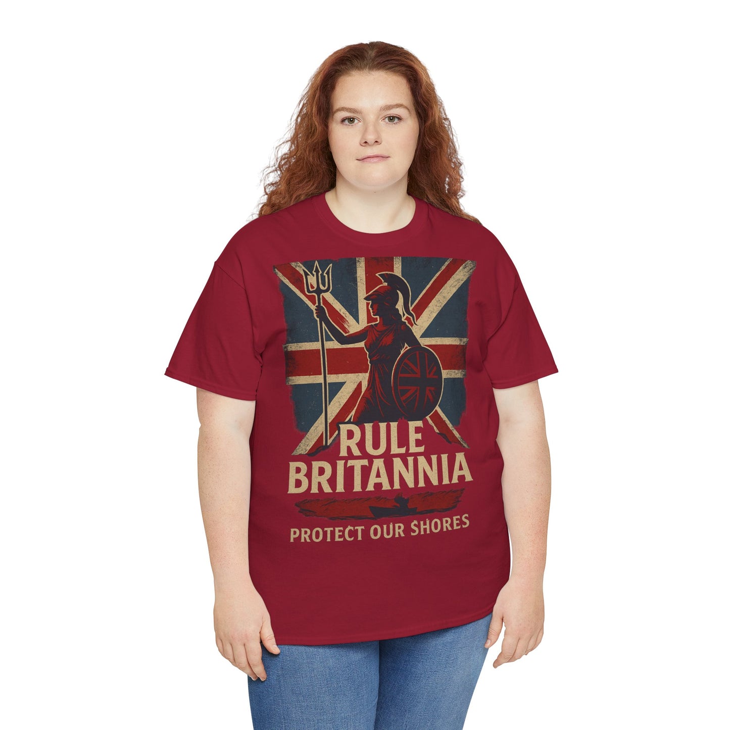 Rule Britannia Tee stop the boat design t shirt patriots