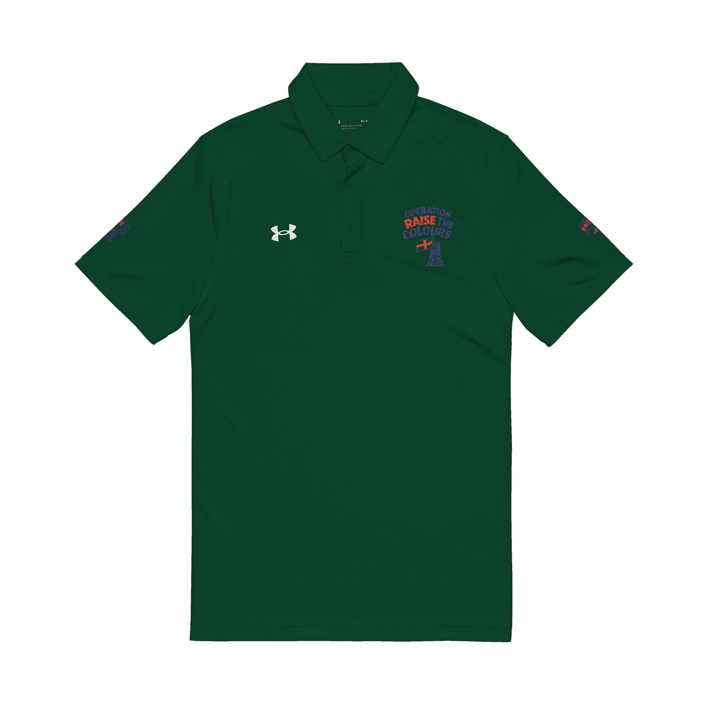 Men's operation raise the colours UNDER ARMOUR Performance Polo Shirt, Athletic Dress Shirt, Casual Wear, Gift for Him, Outdoor Sport Shirt