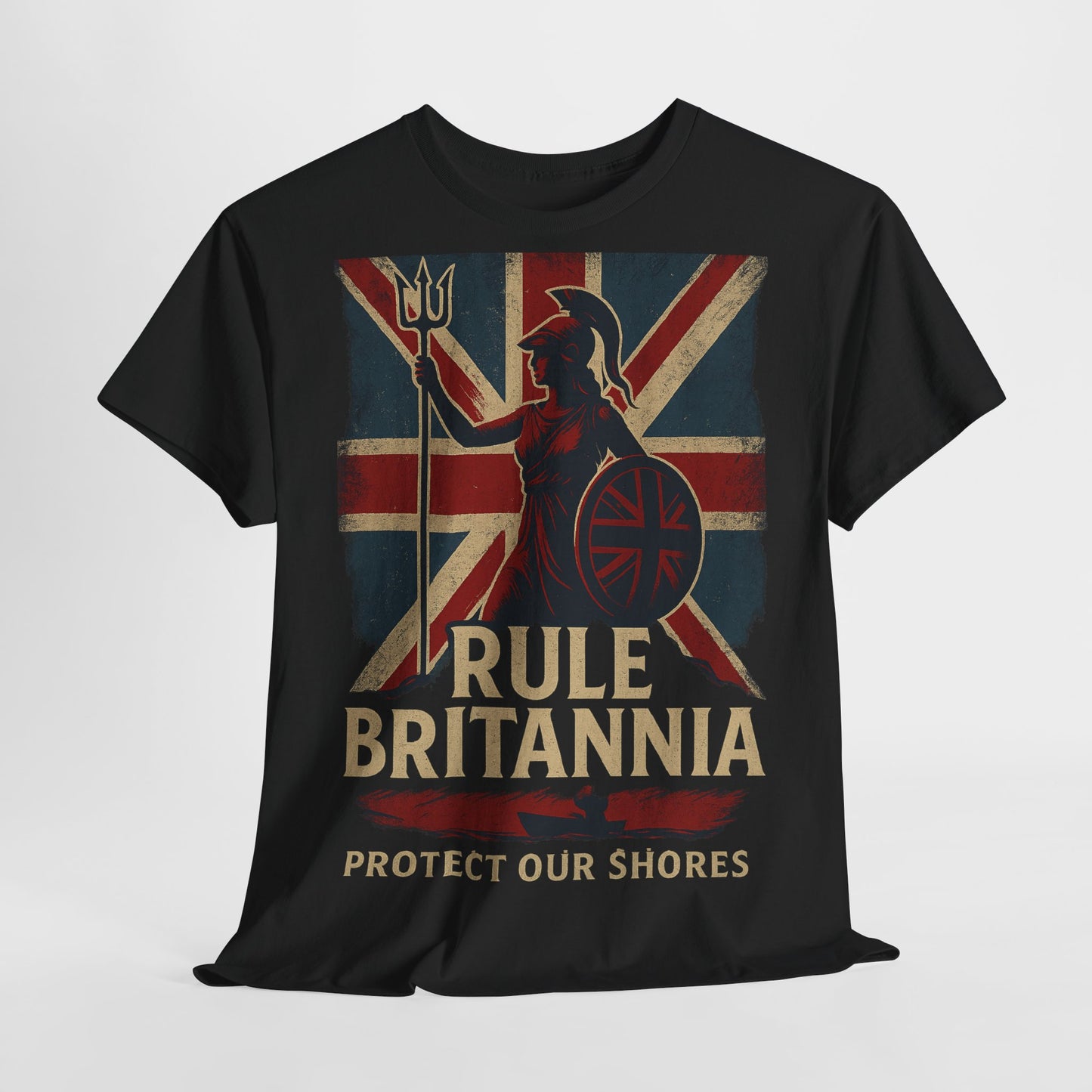 Rule Britannia Tee stop the boat design t shirt patriots
