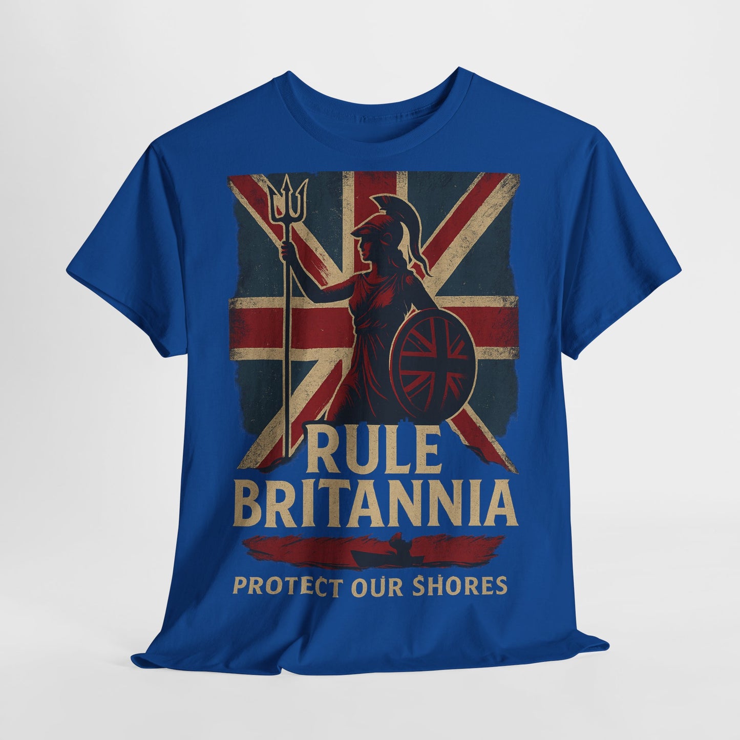 Rule Britannia Tee stop the boat design t shirt patriots