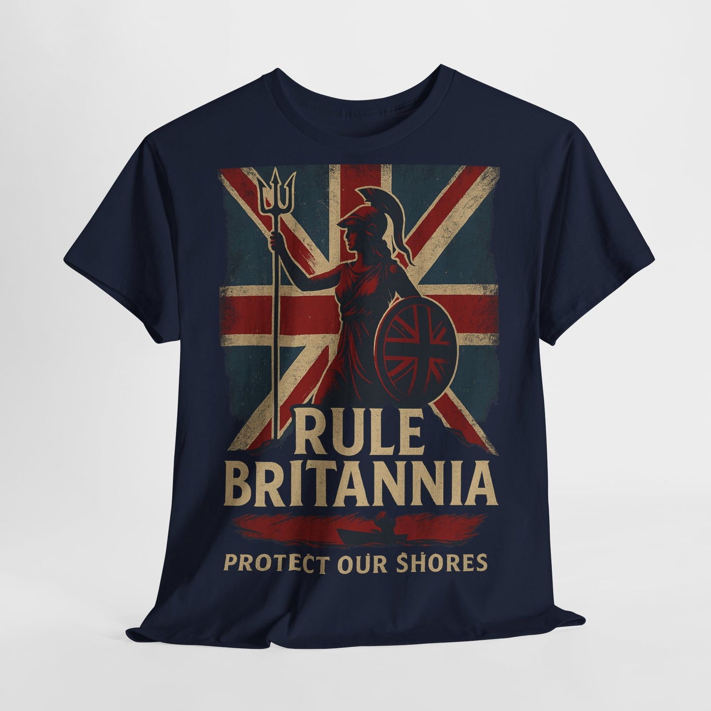 Rule Britannia Tee stop the boat design t shirt patriots