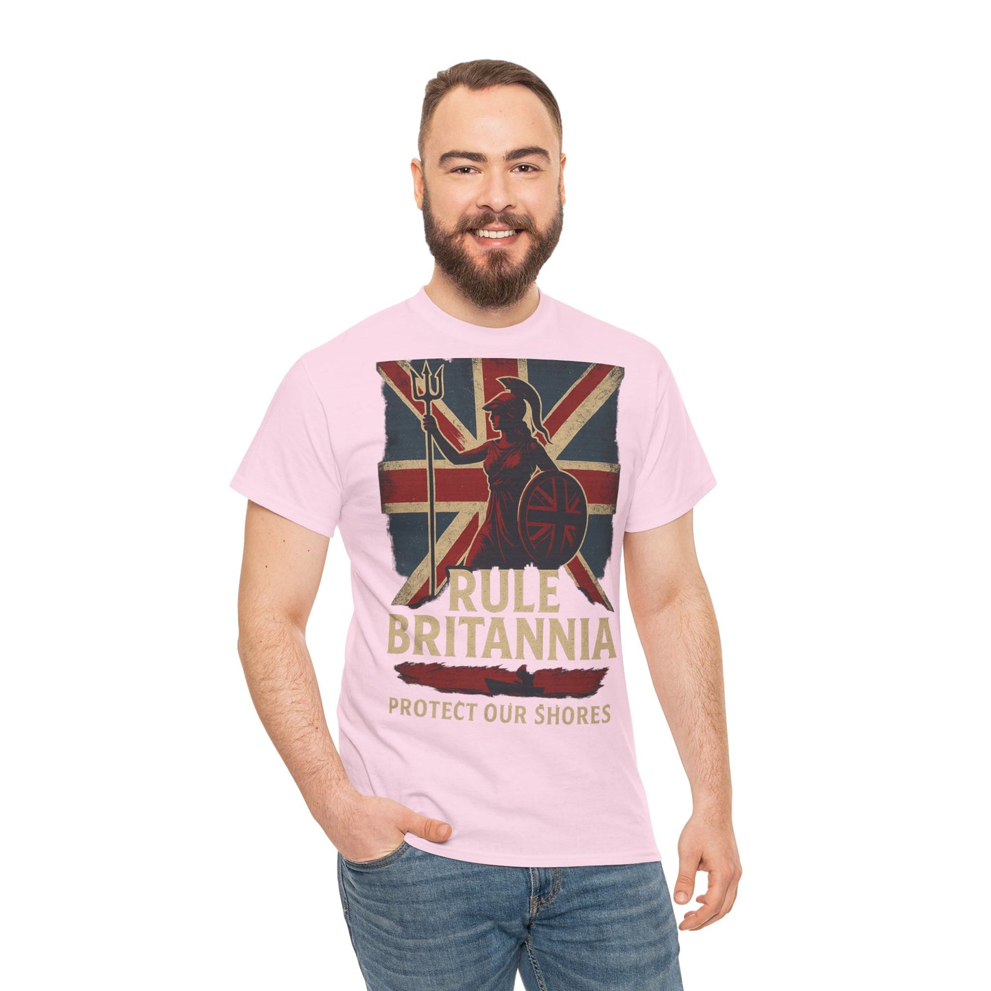 Rule Britannia Tee stop the boat design t shirt patriots