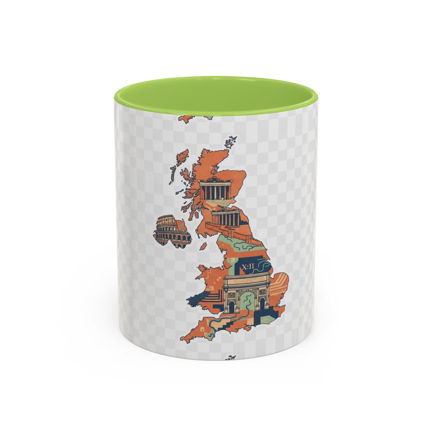British Landmarks Accent Coffee Mug | Travel Gift, Home Decor, Coffee Lover, Souvenir, Unique Design