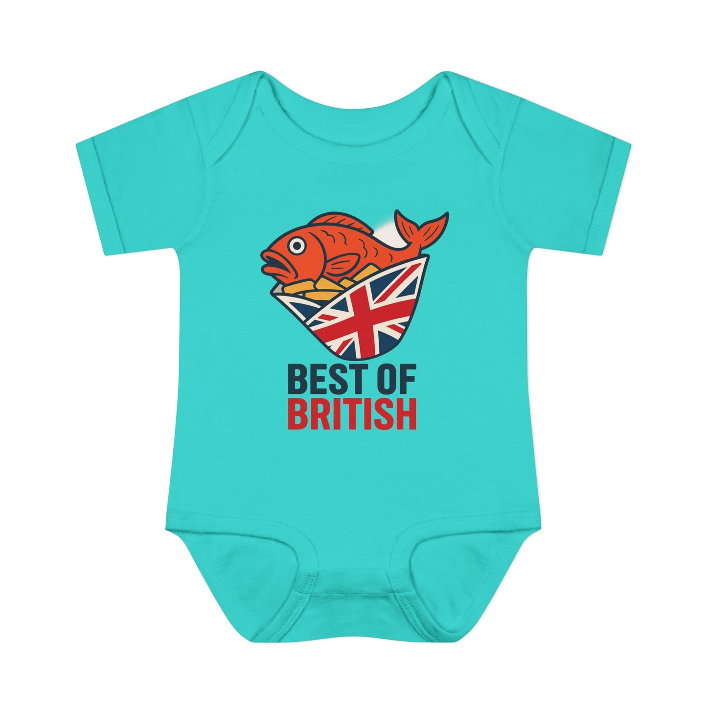 Fish & chips British Pride Baby Bodysuit, Cute Infant Outfit, Baby Shower Gift, British Culture Apparel, New Parent Essentials, Toddler Clothing